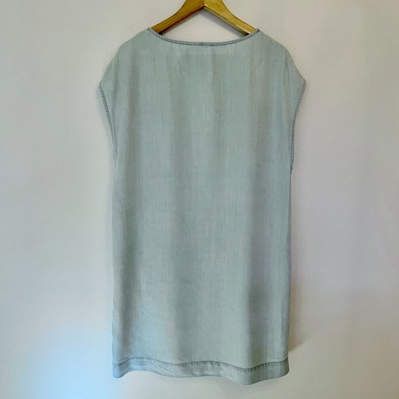 Aritzia Wilfred Chambray Shift Dress - Picture 3 of 3